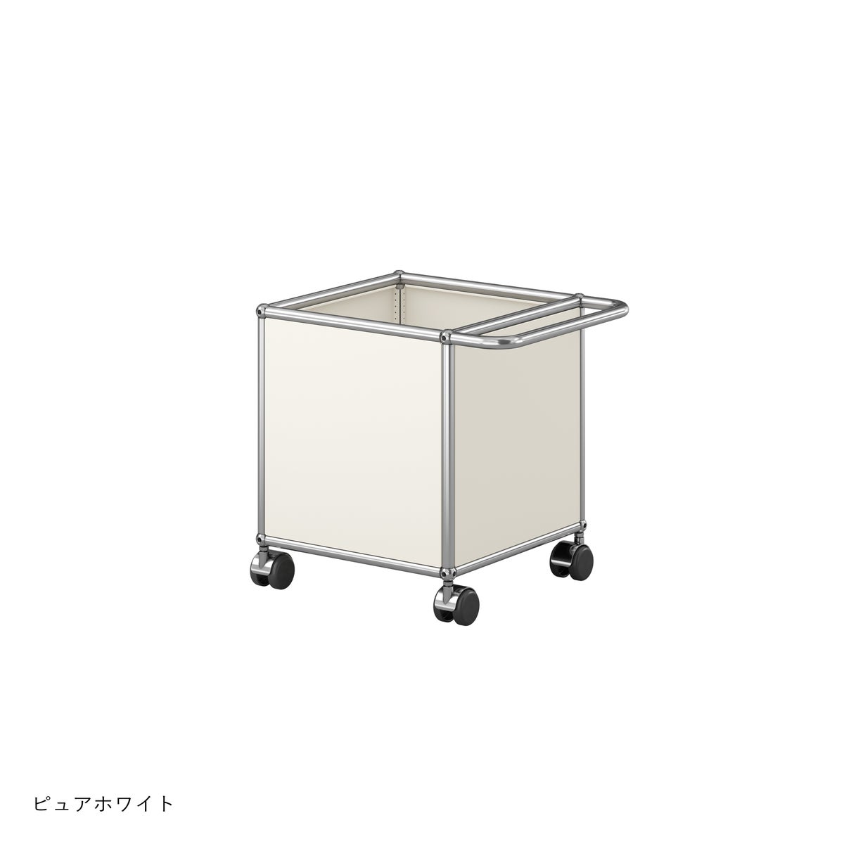 USMハラー（ユーエスエムハラー） / トイボックスキャスター付き / W373×D373×H430mm / プルハンドル×1 / ソフトキャスター×4（内ハンドル側2個ロック可）