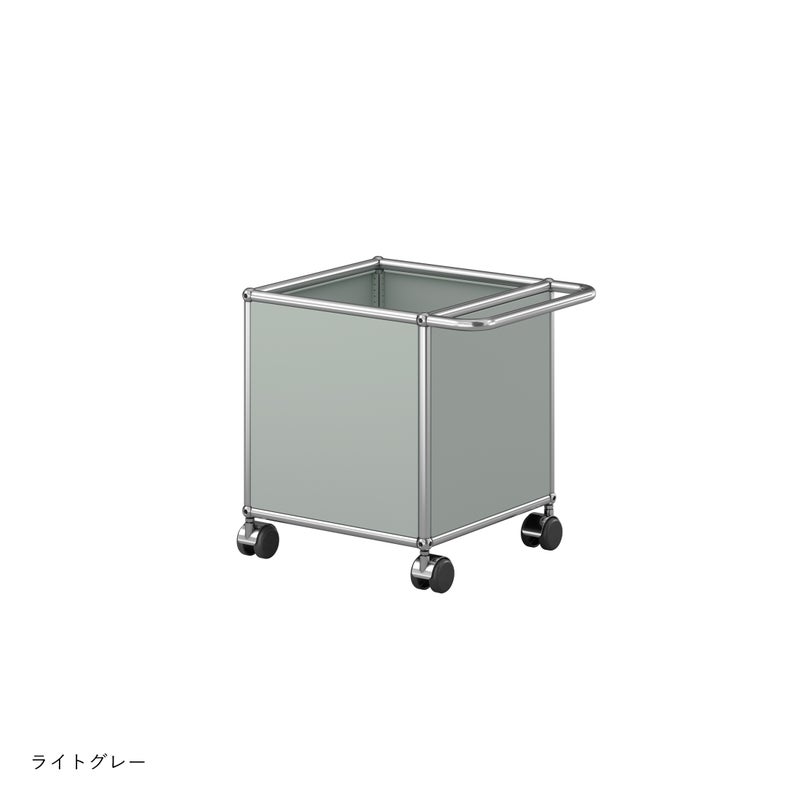 USMハラー（ユーエスエムハラー） / トイボックスキャスター付き / W373×D373×H430mm / プルハンドル×1 / ソフトキャスター×4（内ハンドル側2個ロック可）