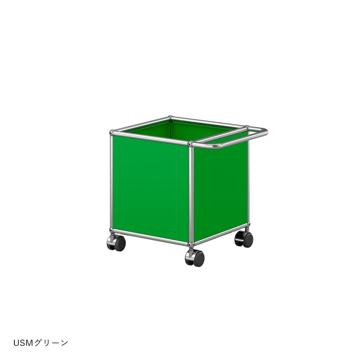 USMハラー（ユーエスエムハラー） / トイボックスキャスター付き / W373×D373×H430mm / プルハンドル×1 / ソフトキャスター×4（内ハンドル側2個ロック可）
