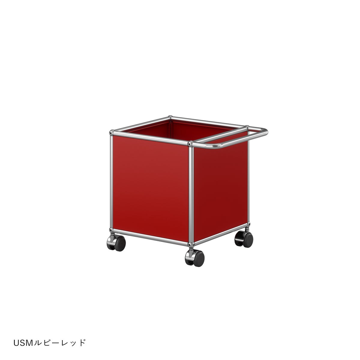 USMハラー（ユーエスエムハラー） / トイボックスキャスター付き / W373×D373×H430mm / プルハンドル×1 / ソフトキャスター×4（内ハンドル側2個ロック可）