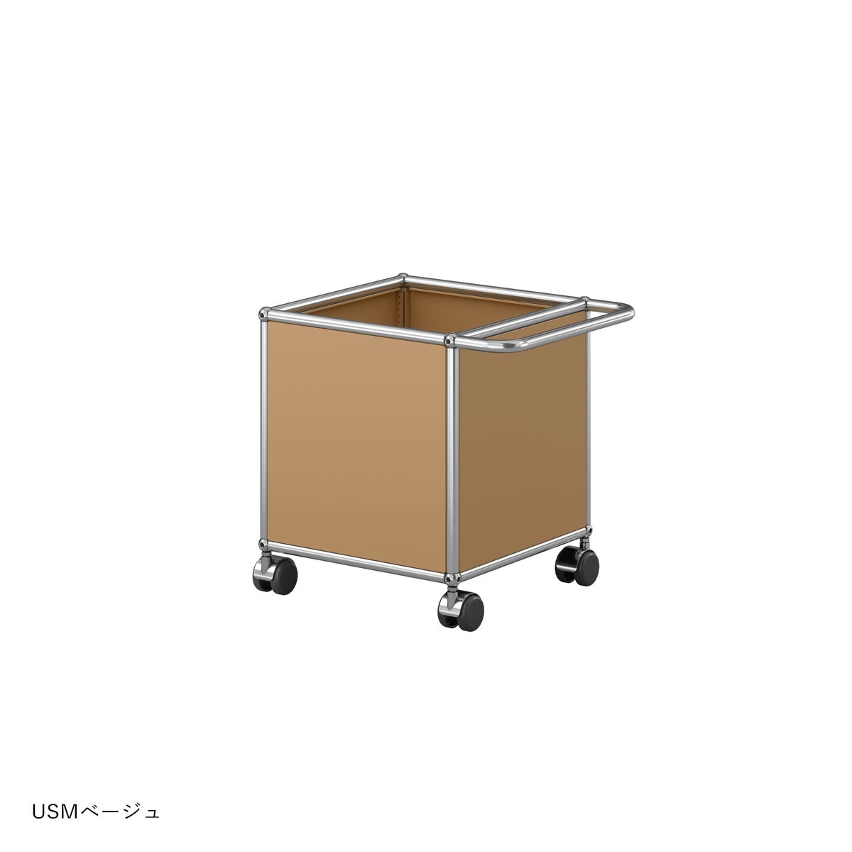 USMハラー（ユーエスエムハラー） / トイボックスキャスター付き / W373×D373×H430mm / プルハンドル×1 / ソフトキャスター×4（内ハンドル側2個ロック可）