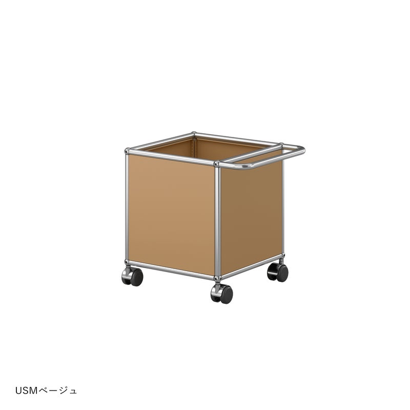 USMハラー（ユーエスエムハラー） / トイボックスキャスター付き / W373×D373×H430mm / プルハンドル×1 / ソフトキャスター×4（内ハンドル側2個ロック可）