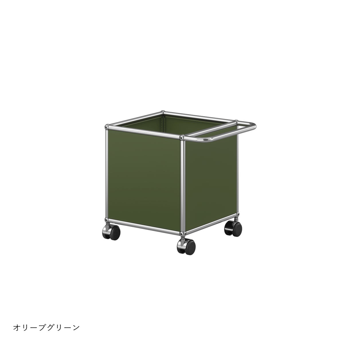 USMハラー（ユーエスエムハラー） / トイボックスキャスター付き / W373×D373×H430mm / プルハンドル×1 / ソフトキャスター×4（内ハンドル側2個ロック可）