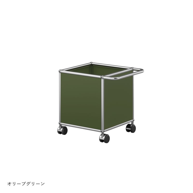 USMハラー（ユーエスエムハラー） / トイボックスキャスター付き / W373×D373×H430mm / プルハンドル×1 / ソフトキャスター×4（内ハンドル側2個ロック可）