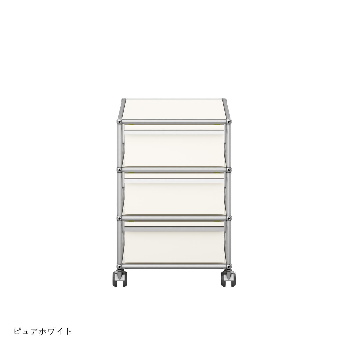 USMハラー（ユーエスエムハラー） / Wagon（ワゴン） / W418×D523×H605mm / 引き出し×3 / ソフトキャスター付（手前2個ロック可）