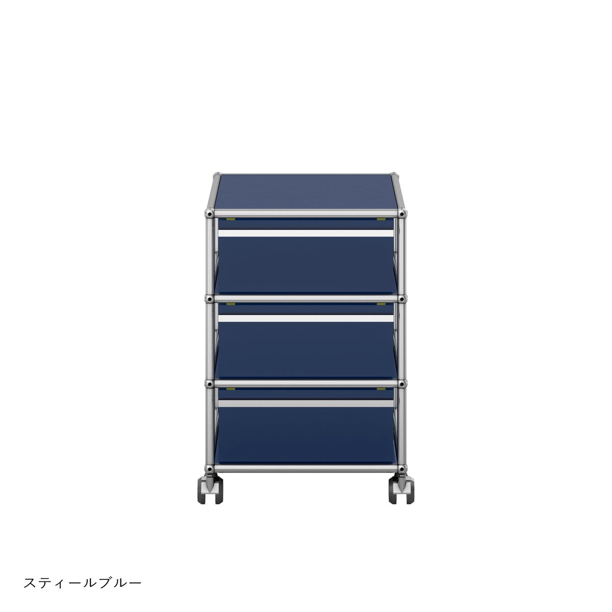 USMハラー（ユーエスエムハラー） / Wagon（ワゴン） / W418×D523×H605mm / 引き出し×3 / ソフトキャスター付（手前2個ロック可）