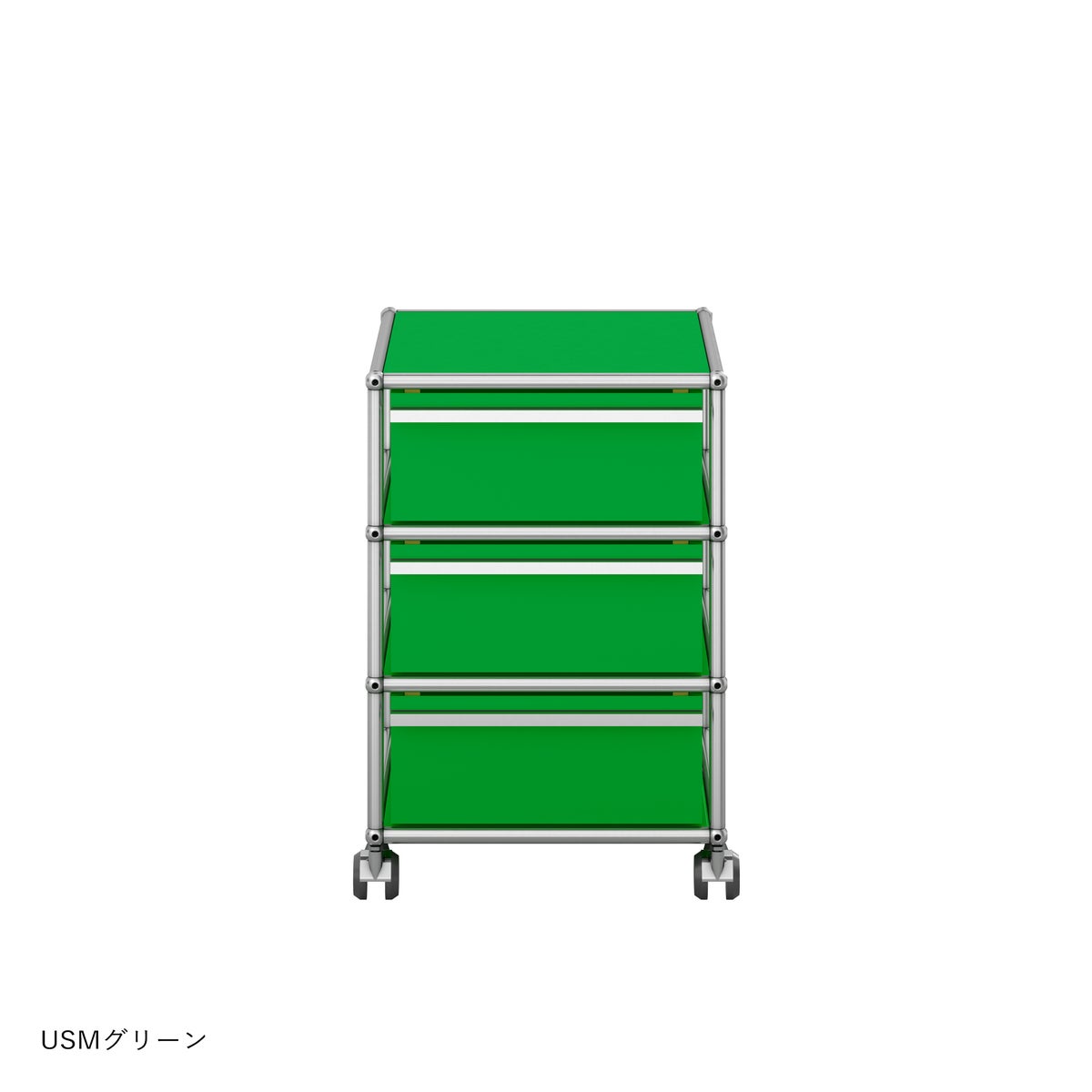 USMハラー（ユーエスエムハラー） / Wagon（ワゴン） / W418×D523×H605mm / 引き出し×3 / ソフトキャスター付（手前2個ロック可）