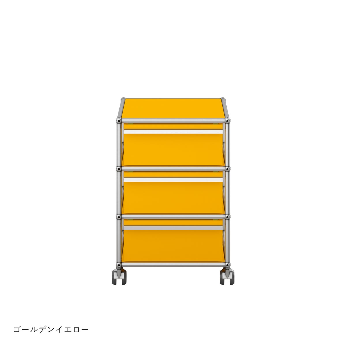 USMハラー（ユーエスエムハラー） / Wagon（ワゴン） / W418×D523×H605mm / 引き出し×3 / ソフトキャスター付（手前2個ロック可）