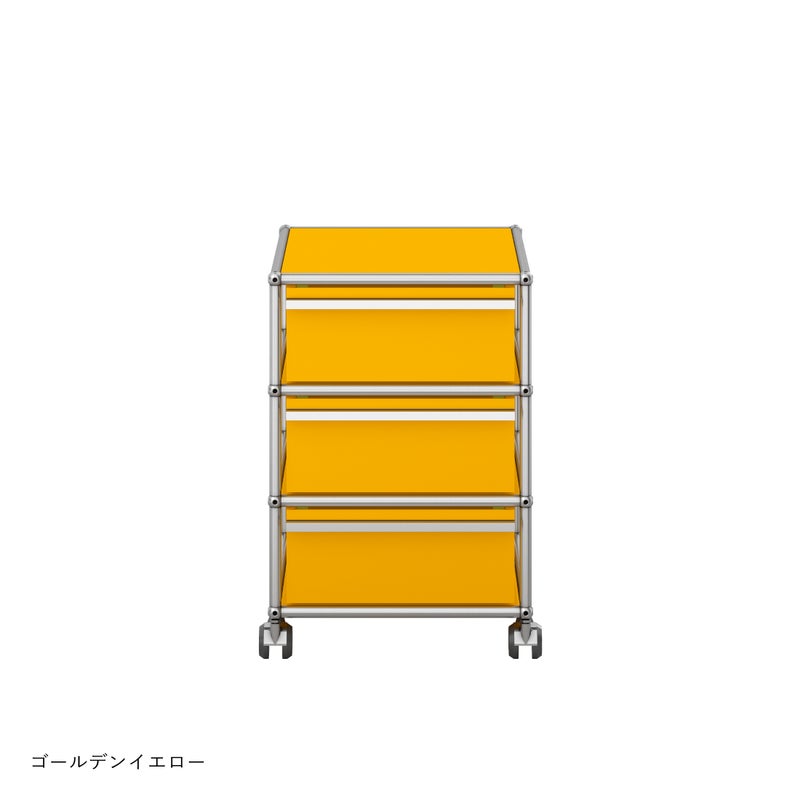 USMハラー（ユーエスエムハラー） / Wagon（ワゴン） / W418×D523×H605mm / 引き出し×3 / ソフトキャスター付（手前2個ロック可）