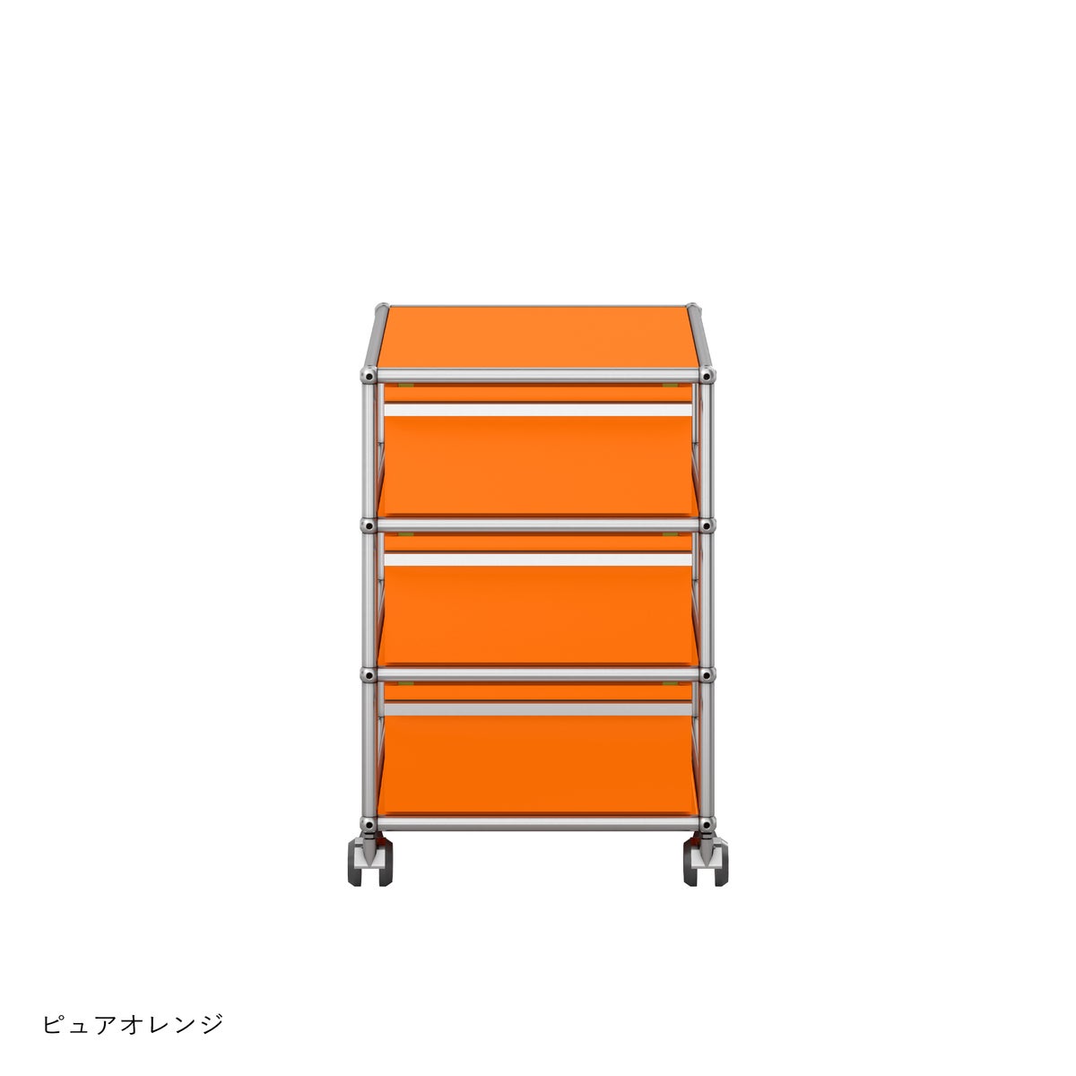 USMハラー（ユーエスエムハラー） / Wagon（ワゴン） / W418×D523×H605mm / 引き出し×3 / ソフトキャスター付（手前2個ロック可）