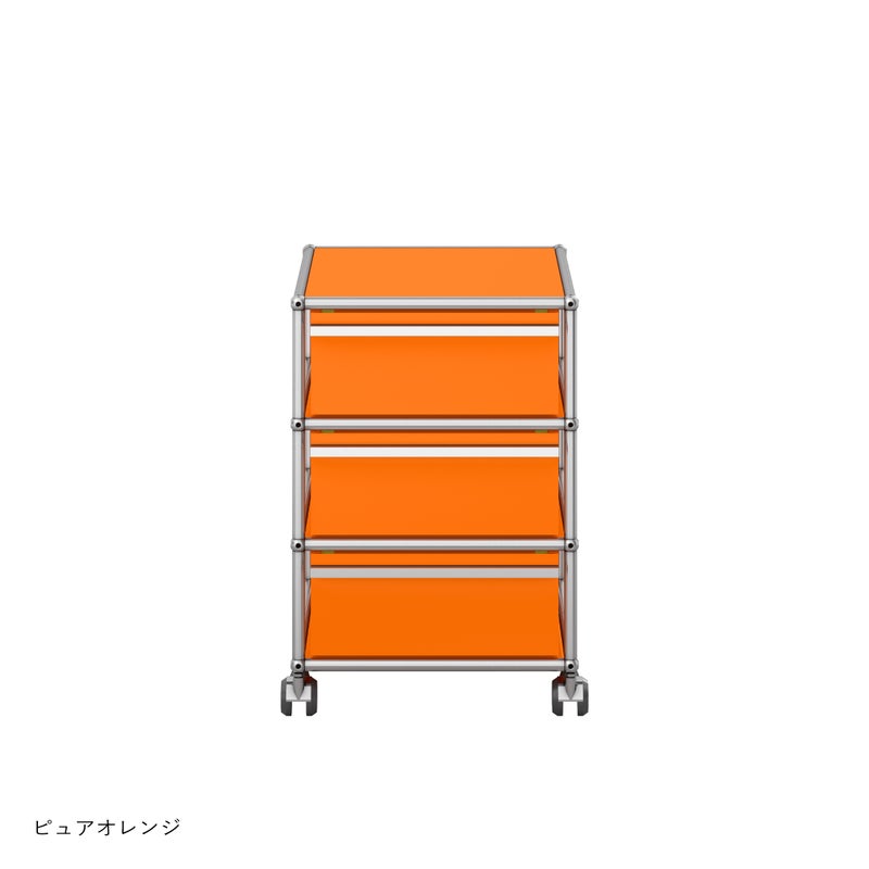USMハラー（ユーエスエムハラー） / Wagon（ワゴン） / W418×D523×H605mm / 引き出し×3 / ソフトキャスター付（手前2個ロック可）