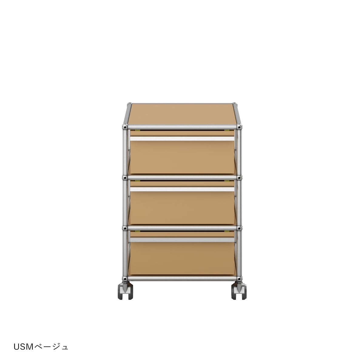 USMハラー（ユーエスエムハラー） / Wagon（ワゴン） / W418×D523×H605mm / 引き出し×3 / ソフトキャスター付（手前2個ロック可）