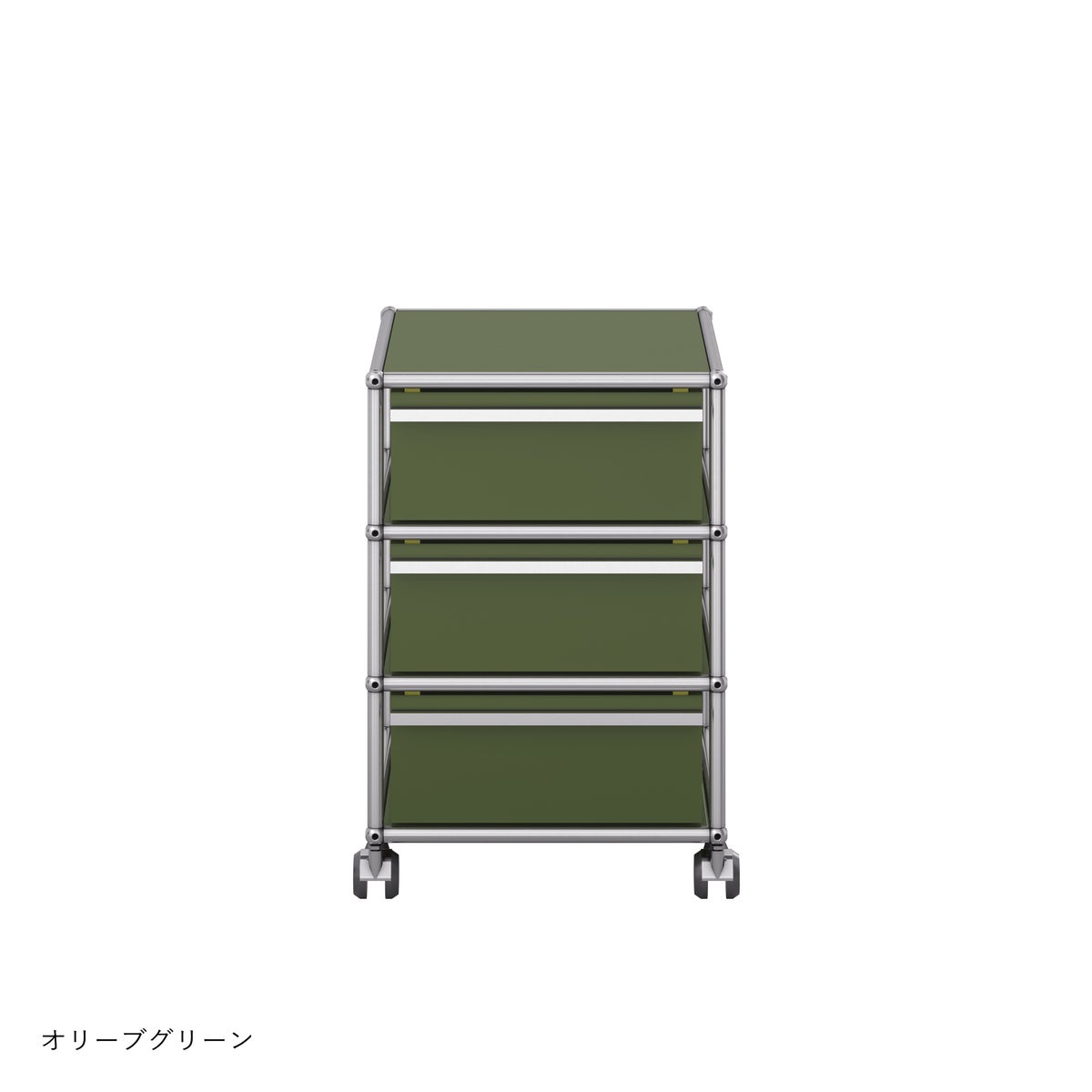 USMハラー（ユーエスエムハラー） / Wagon（ワゴン） / W418×D523×H605mm / 引き出し×3 / ソフトキャスター付（手前2個ロック可）
