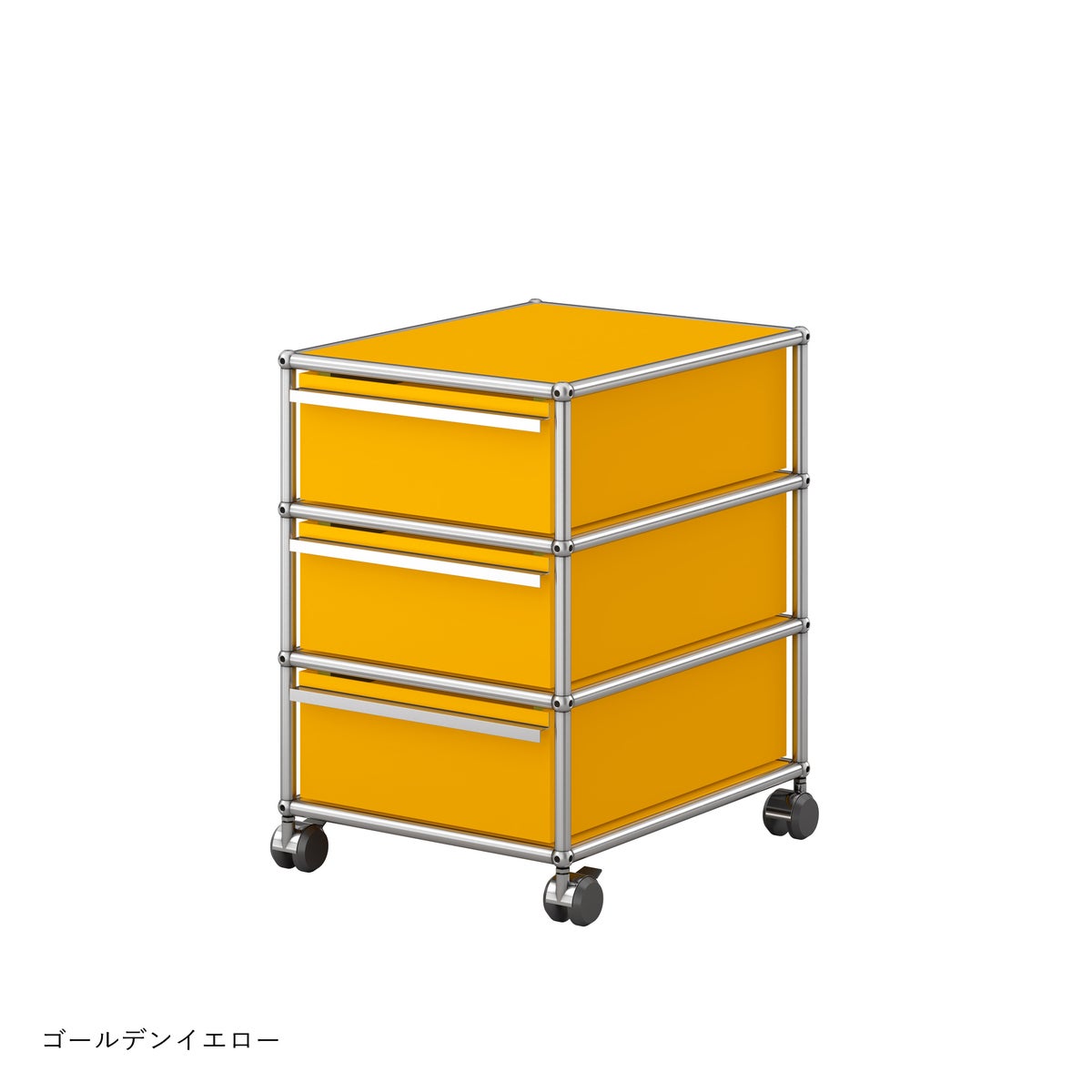 USMハラー（ユーエスエムハラー） / Wagon（ワゴン） / W418×D523×H605mm / 引き出し×3 / ソフトキャスター付（手前2個ロック可）