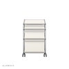 USMハラー（ユーエスエムハラー） / Wagon（ワゴン） / W418×D523×H605mm / 引き出し×3 / ソフトキャスター付（手前2個ロック可） / トレイセット付き