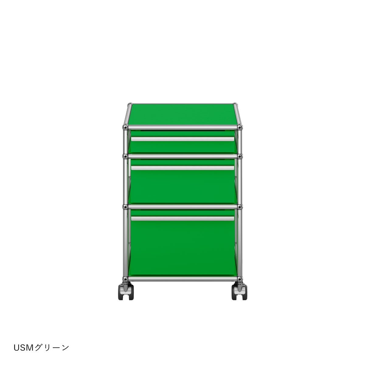 USMハラー（ユーエスエムハラー） / Wagon（ワゴン） / W418×D523×H605mm / 引き出し×3 / ソフトキャスター付（手前2個ロック可） / トレイセット付き