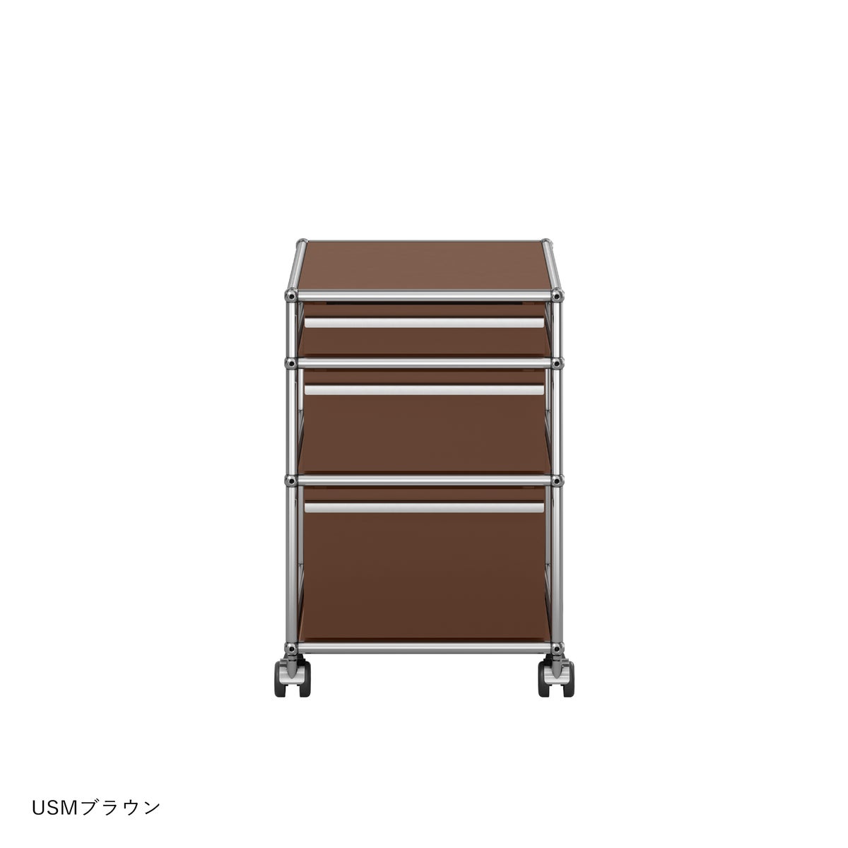 USMハラー（ユーエスエムハラー） / Wagon（ワゴン） / W418×D523×H605mm / 引き出し×3 / ソフトキャスター付（手前2個ロック可） / トレイセット付き