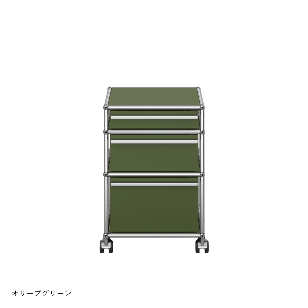 USMハラー（ユーエスエムハラー） / Wagon（ワゴン） / W418×D523×H605mm / 引き出し×3 / ソフトキャスター付（手前2個ロック可） / トレイセット付き