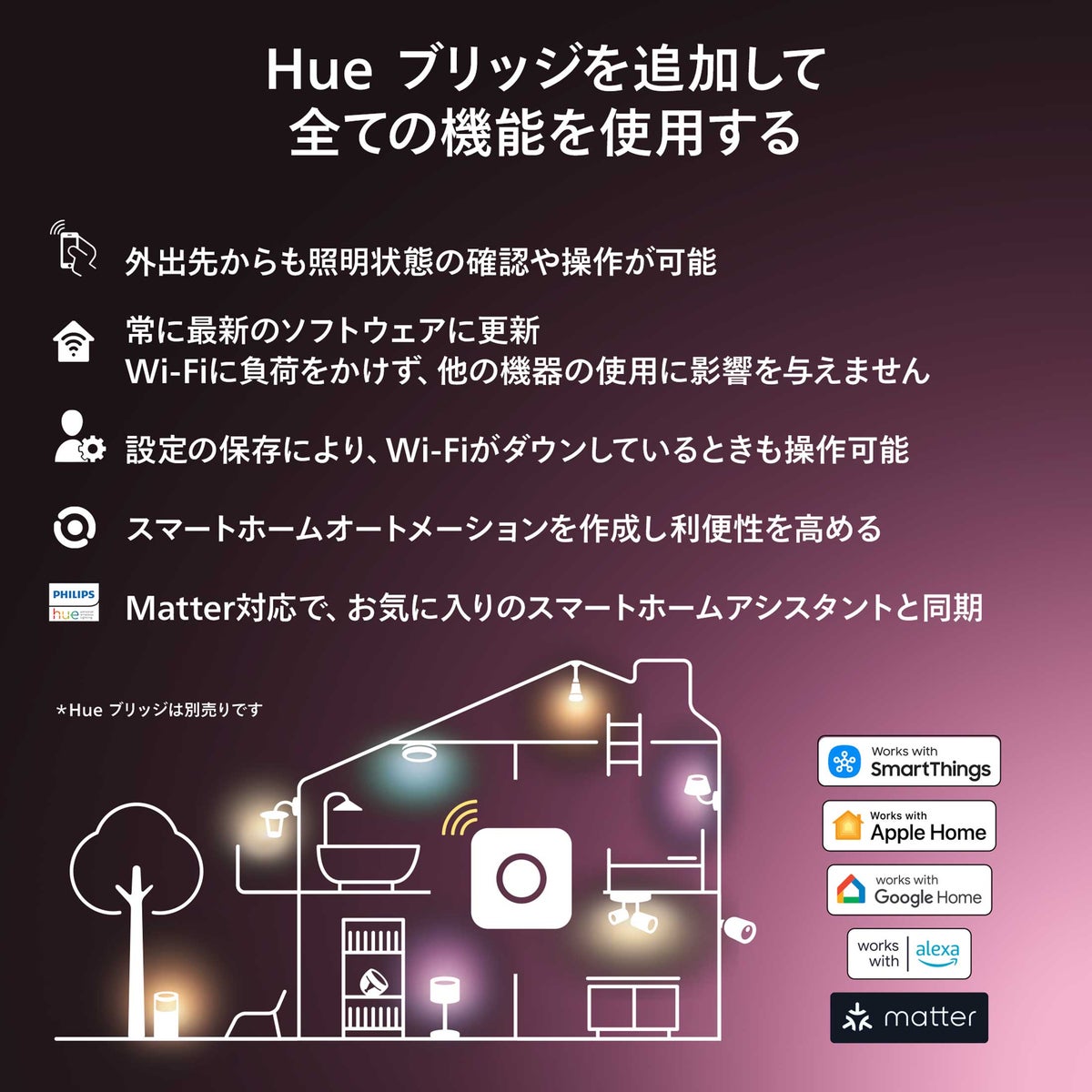 Philips Hue（フィリップスヒュー） / ホワイト E26 LED電球 75W形相当 PH75WH1-SU / スマート電球