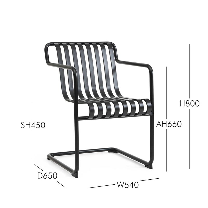 HAY（ヘイ） / PALISSADE CANTILEVER（パリサード カンチレバー） / DINING ARMCHAIR（ダイニング アームチェア） / 全3色 / アウトドア