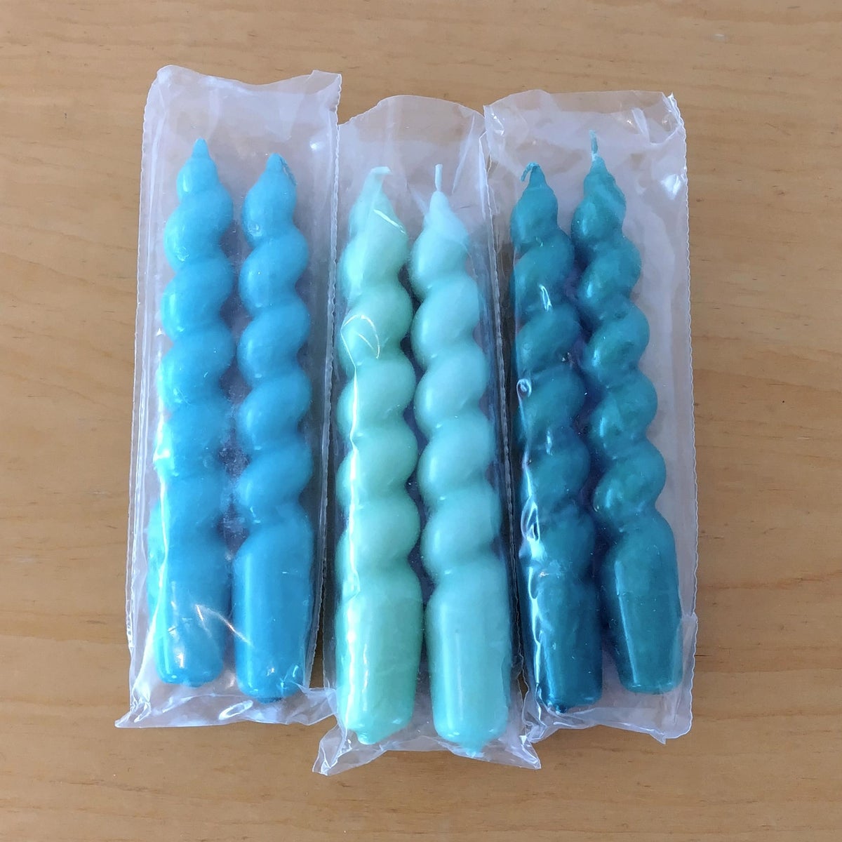 HAY（ヘイ） / CANDLE SPIRAL SET OF 6（キャンドル） / ミント・グリーンアクア・グリーン / 6本セット