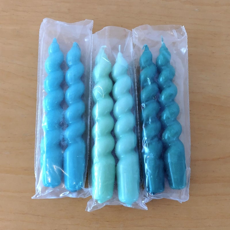 HAY（ヘイ） / CANDLE SPIRAL SET OF 6（キャンドル） / ミント・グリーンアクア・グリーン / 6本セット