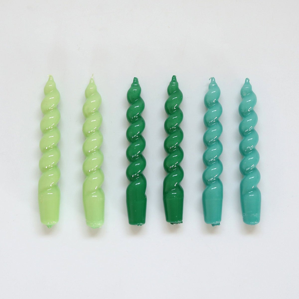 HAY（ヘイ） / CANDLE SPIRAL SET OF 6（キャンドル） / ミント・グリーンアクア・グリーン / 6本セット