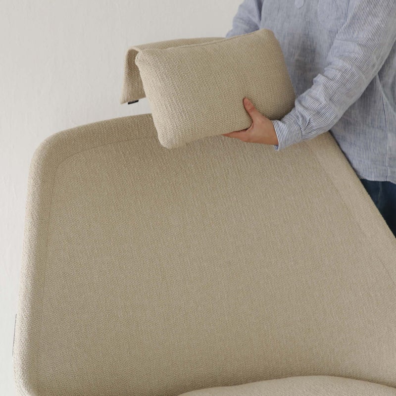 Vitra（ヴィトラ） / Slow Chair（スローチェア） / Flocca（フロッカ） / オットマン付 / バッククッション 2個付 / ネッククッション付