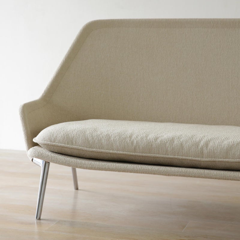 Vitra（ヴィトラ） / Slow Sofa（スローソファ） / Flocca（フロッカ） / バッククッション 3個付 / ネッククッション付