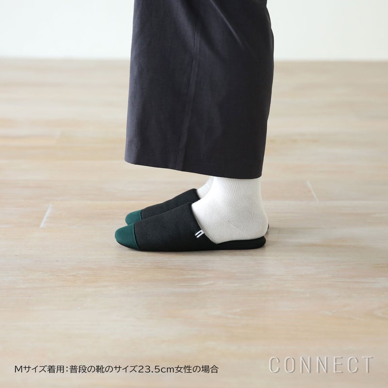 MELLEM（メレム） / Kvadrat（クヴァドラ） / スリッパ / Patio（パティオ） ブラック / M・Lサイズ