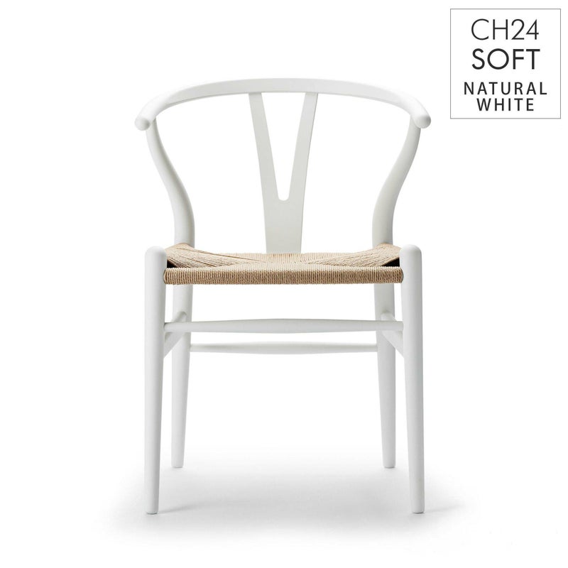 CH24 SOFT / NATURAL WHITE（ナチュラルホワイト） / Yチェアソフト（ワイチェア） ビーチ材・マットカラー / SH45cm / CARL HANSEN & SON （カール・ハンセン＆サン）