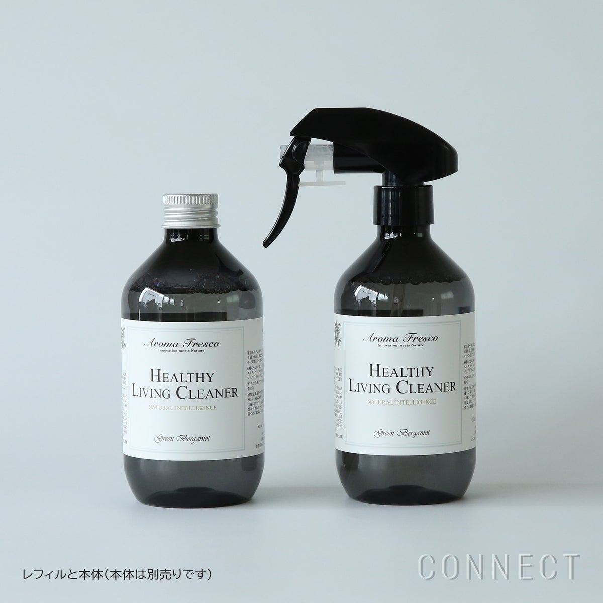 ［新ボトル］Aroma Fresco（アロマフレスコ） / ヘルシーリビングクリーナー（家具用洗剤）レフィル300ml（詰め替え用） / グリーン・ベルガモット