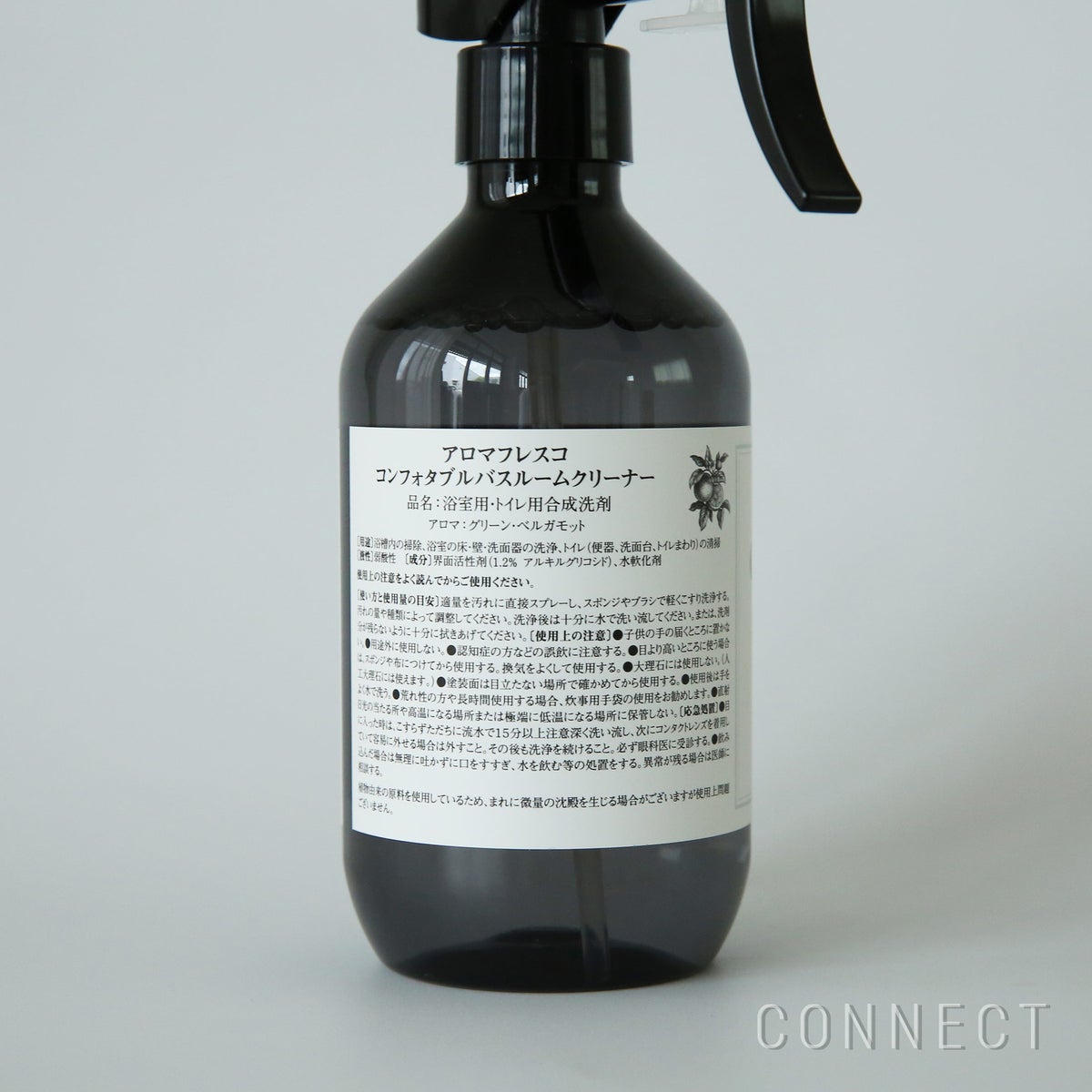 ［新ボトル］Aroma Fresco（アロマフレスコ） / コンフォタブル バスルームクリーナー（バス・トイレ用洗剤）300ml / グリーン・ベルガモット
