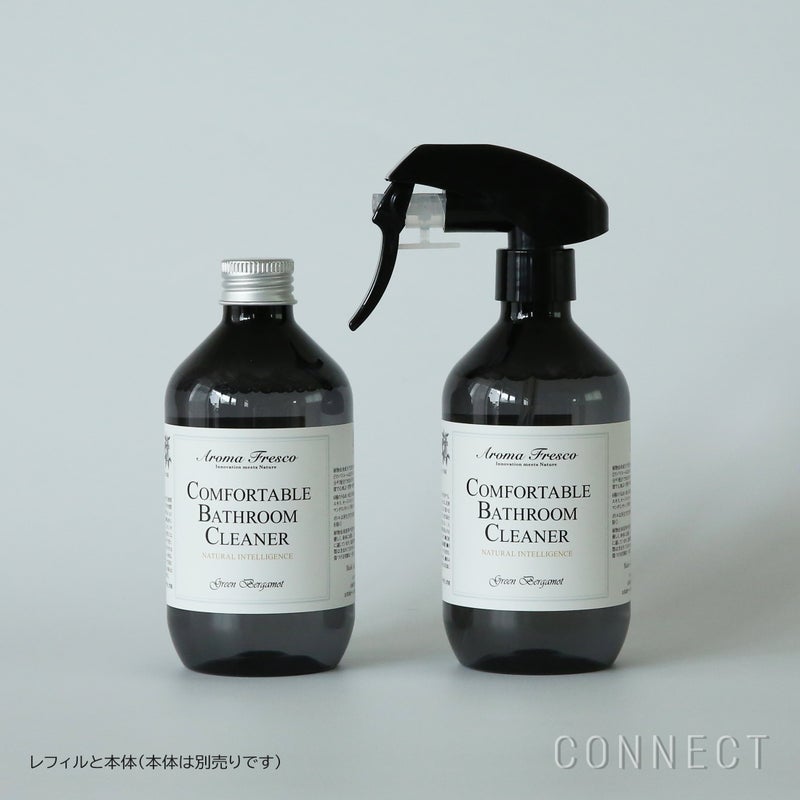 ［新ボトル］Aroma Fresco（アロマフレスコ） / コンフォタブル バスルームクリーナー（バス・トイレ用洗剤）レフィル300ml（詰め替え用） / グリーン・ベルガモット