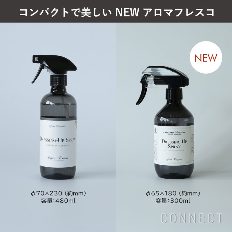 ［新ボトル］Aroma Fresco（アロマフレスコ） / ドレッシング-アップスプレー（衣類用お手入れスプレー）300ml / グリーン・ベルガモット