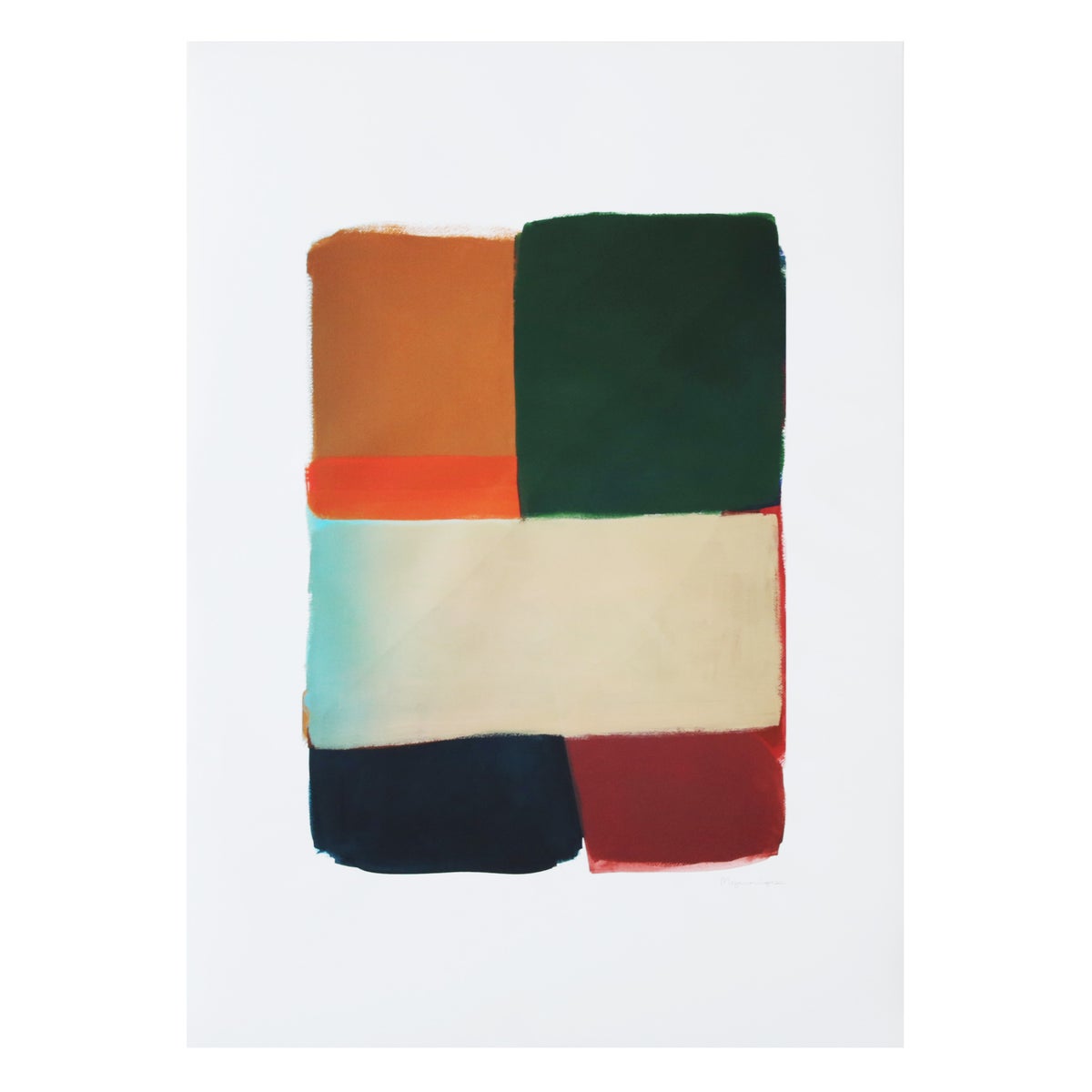 THE POSTER CLUB（ザ・ポスタークラブ） / Berit Mogensen Lopez（ベリット・モーエンセン・ロペス） / Colour Squares 02 70×100cm《額付》