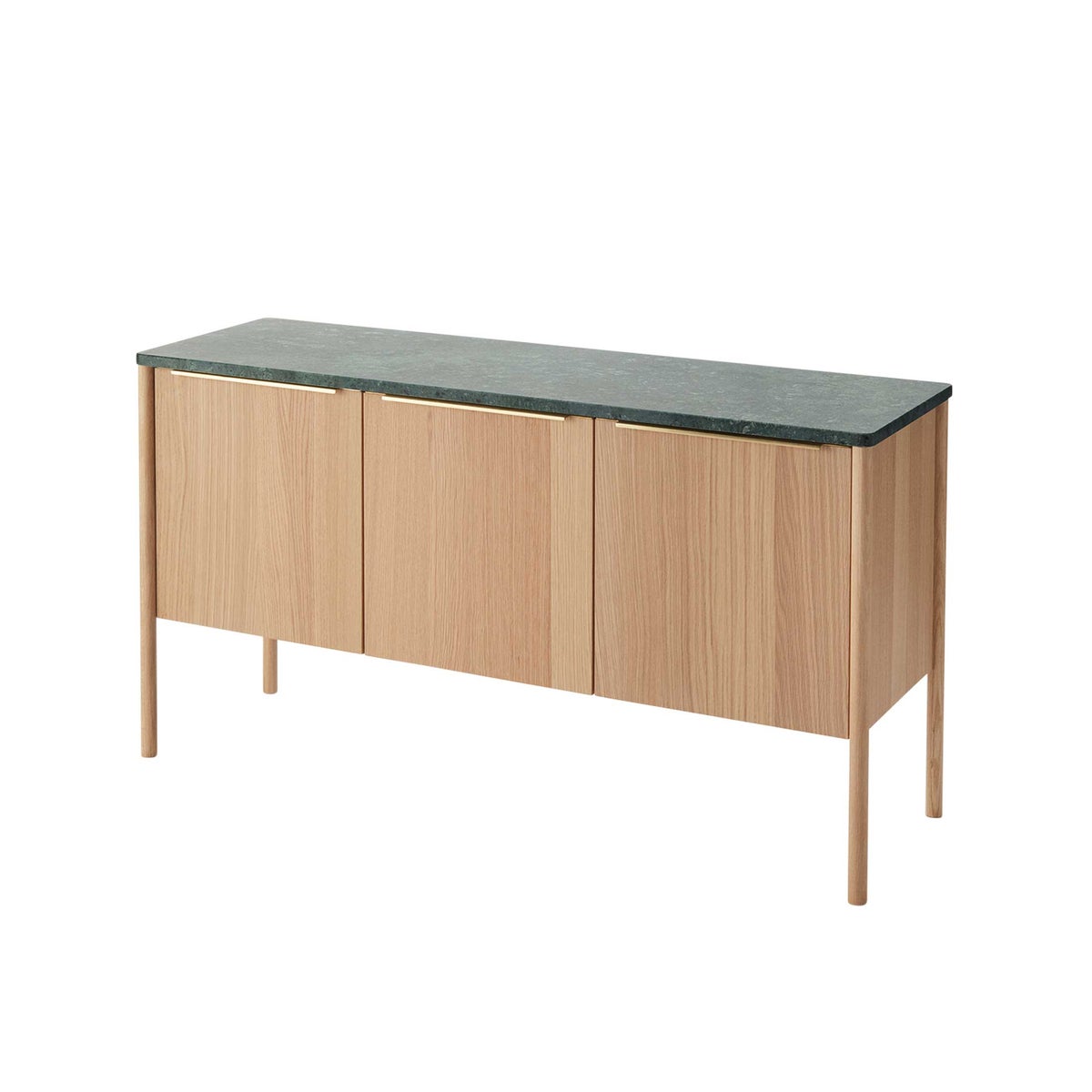 FRITZ HANSEN（フリッツ・ハンセン） / SKAGERAK（スカゲラック） / Jut Cabinet（ジュット キャビネット） / 大理石・グリーン / オーク材・オイル仕上げ / 収納
