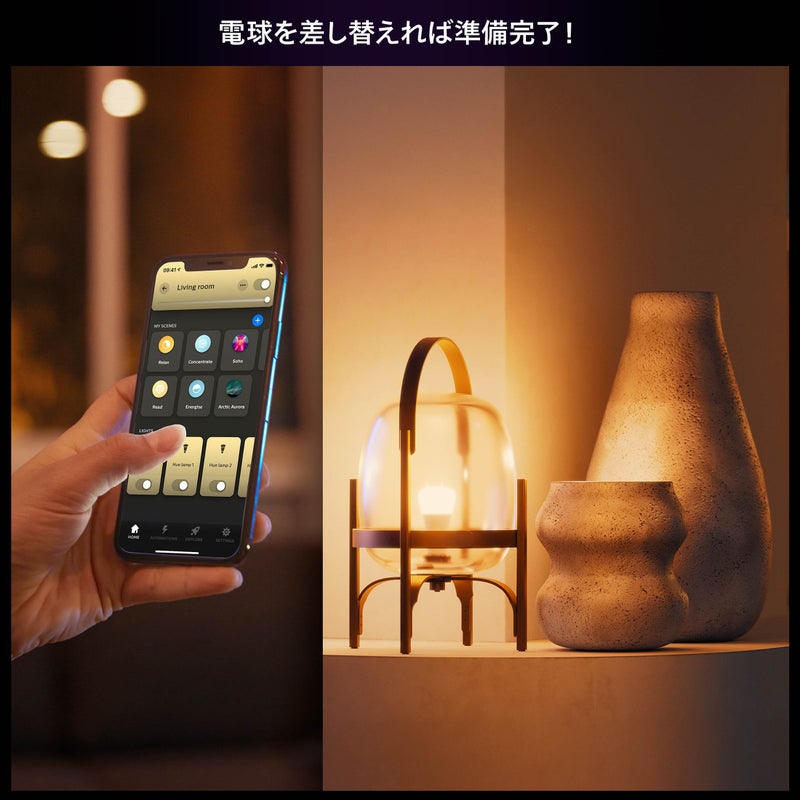 Philips Hue（フィリップスヒュー） / ホワイトグラデーションE26 LED電球 100W形相当 PH10WA1-SU / スマート電球