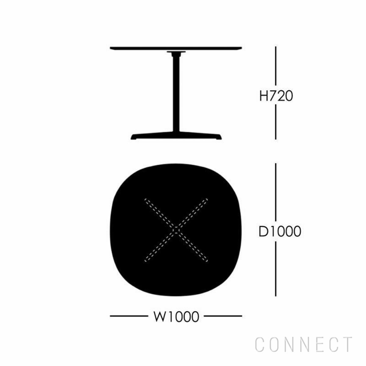 FRITZ HANSEN（フリッツ・ハンセン） / TABLE SERIES（テーブルシリーズ）A603 / スーパー円テーブル / 2026Newカラー / ラミネート天板 / Φ100cm