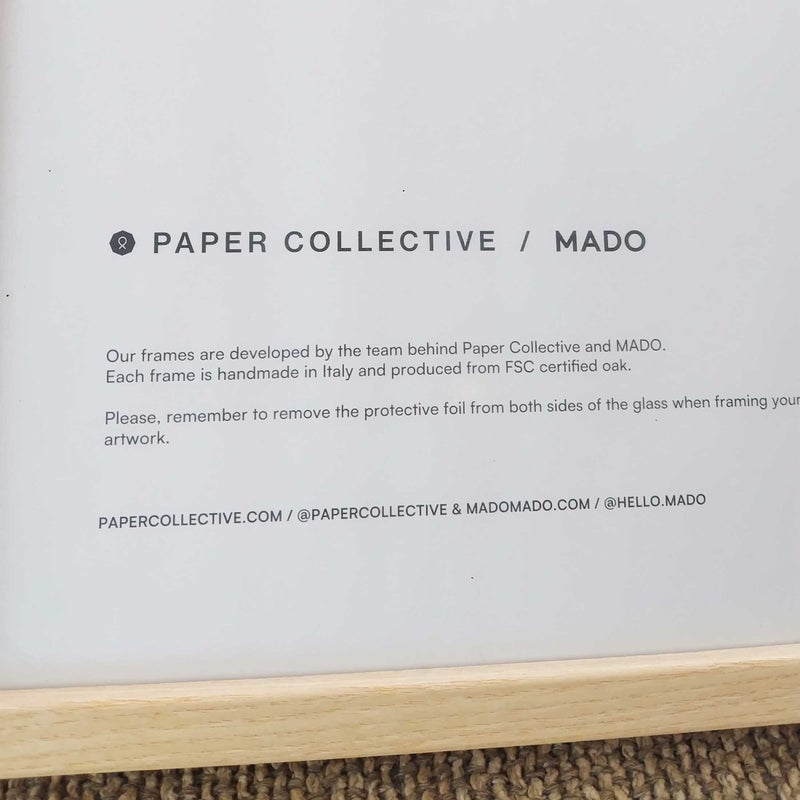 【アウトレット】Paper Collective（ペーパーコレクティブ） / フレーム 額 / 30×40cm / ライトアッシュ