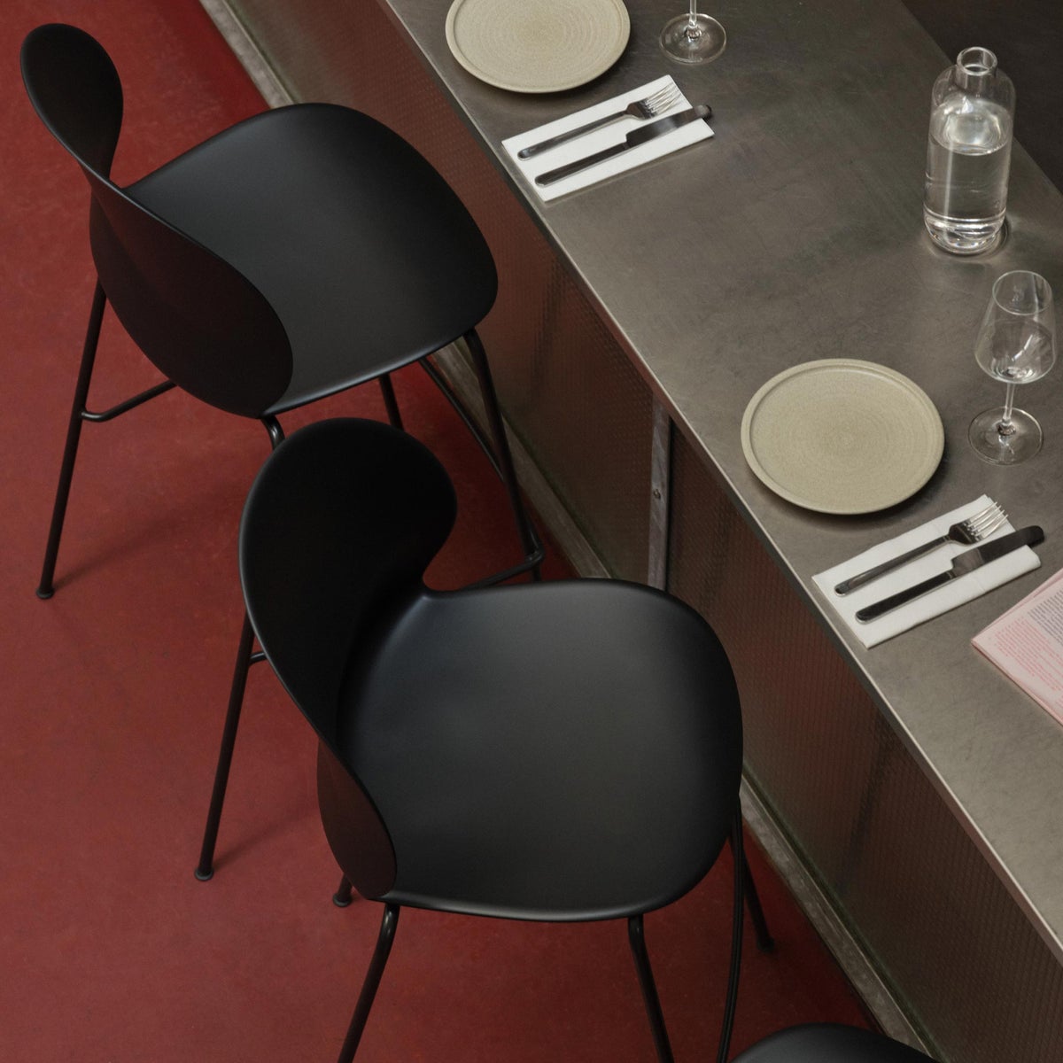 FRITZ HANSEN（フリッツ・ハンセン） / N02 RECYCLE（リサイクル） / N02-10SU / TECHNICOLOUR 0190 / ブラック / シートパディングチェア