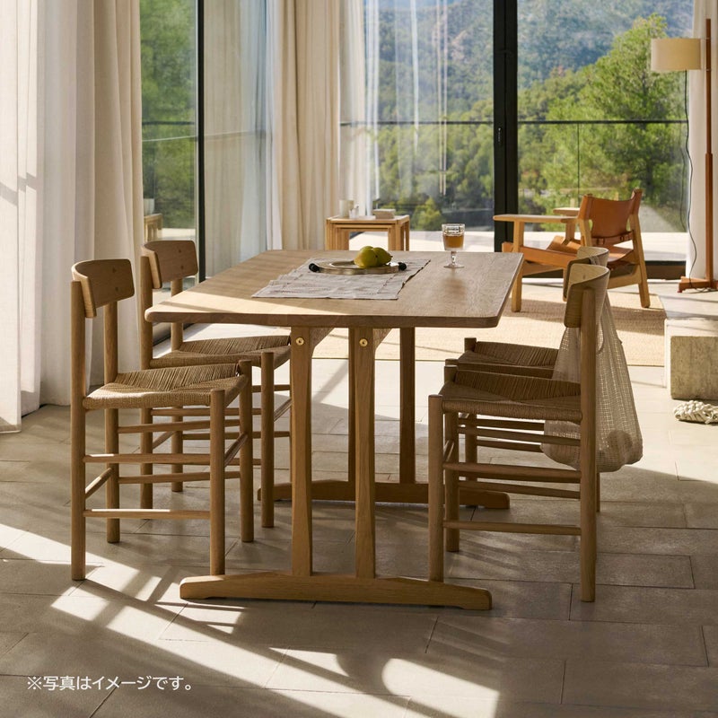 CONNECTおすすめダイニングセット1 / FREDERICIA（フレデリシア） / C18 モーエンセン シェーカーテーブル（オーク・オイル）＋J39 モーエンセンチェア（オーク・オイル）