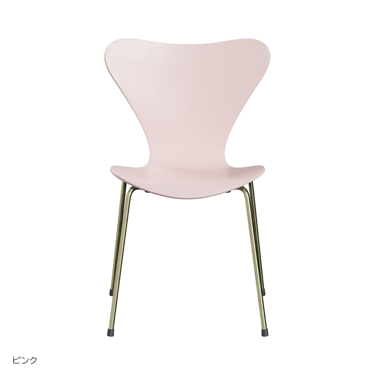 FRITZ HANSEN（フリッツ・ハンセン） / SERIES 7（セブンチェア） / 7:14AM ピンク / ラッカー / レインボー（スチール脚・亜鉛クローム仕上げ） / 2025年限定脚カラー