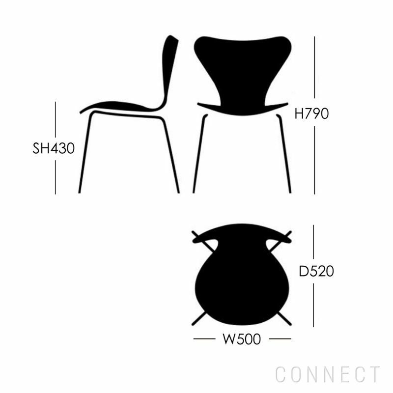 FRITZ HANSEN（フリッツ・ハンセン） / SERIES 7（セブンチェア） / 7:14AM ピンク / ラッカー / レインボー（スチール脚・亜鉛クローム仕上げ） / 2025年限定脚カラー