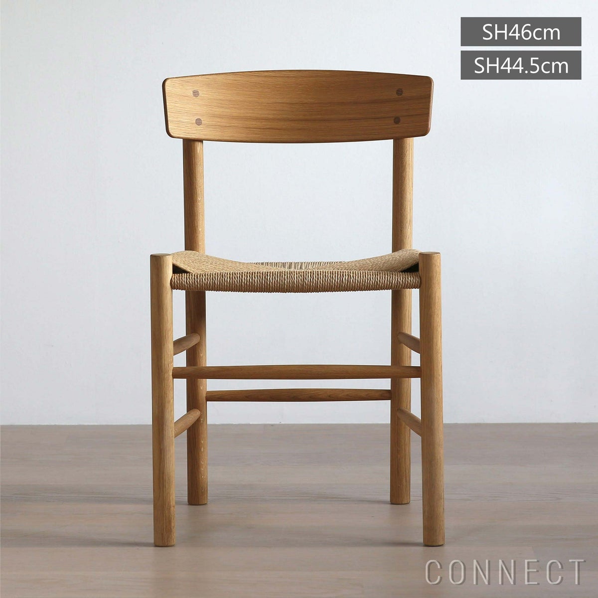 CONNECTおすすめダイニングセット2 / FREDERICIA（フレデリシア） / C18 モーエンセン シェーカーテーブル / W180 （オーク・オイル）＋J39 モーエンセンチェア（オーク・オイル）