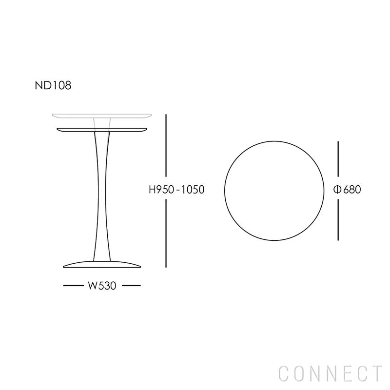 FREDERICIA（フレデリシア） / Trisse Bar Table（トリッセバーテーブル） / ND108 Model 5108 / 直径68cm