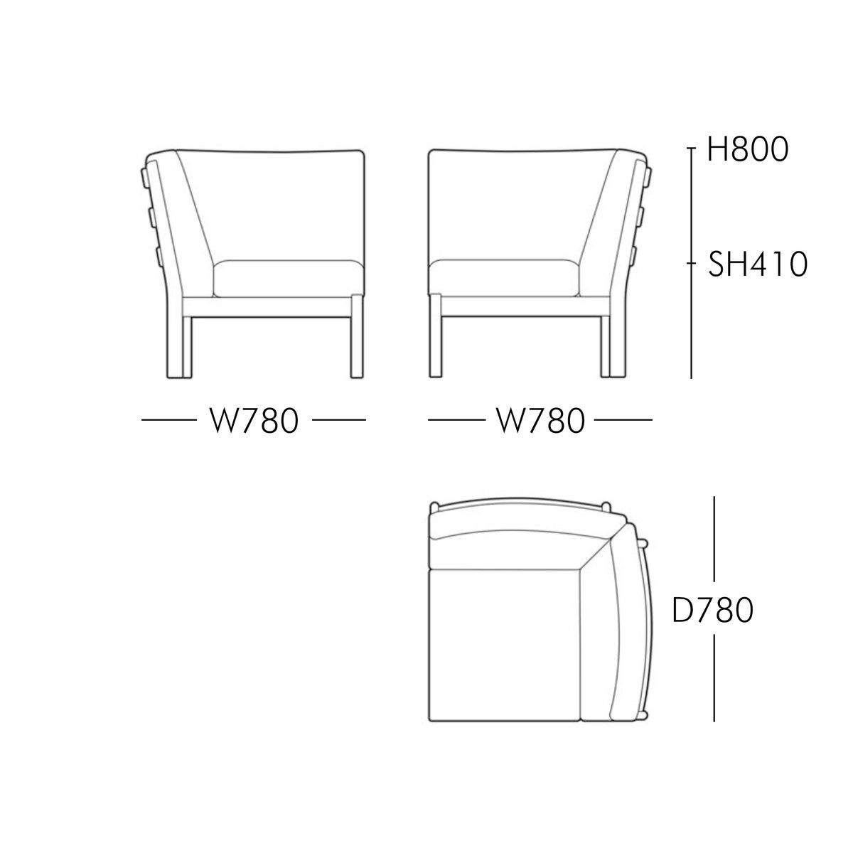 CARL HANSEN & SON（カール・ハンセン＆サン） / CH280 SOFA / CH280A＋CH280M＋CH280F（5点セット） / オーク材・オイル仕上げ / Vidar 1511 Storr 1501 / モジュラーソファ