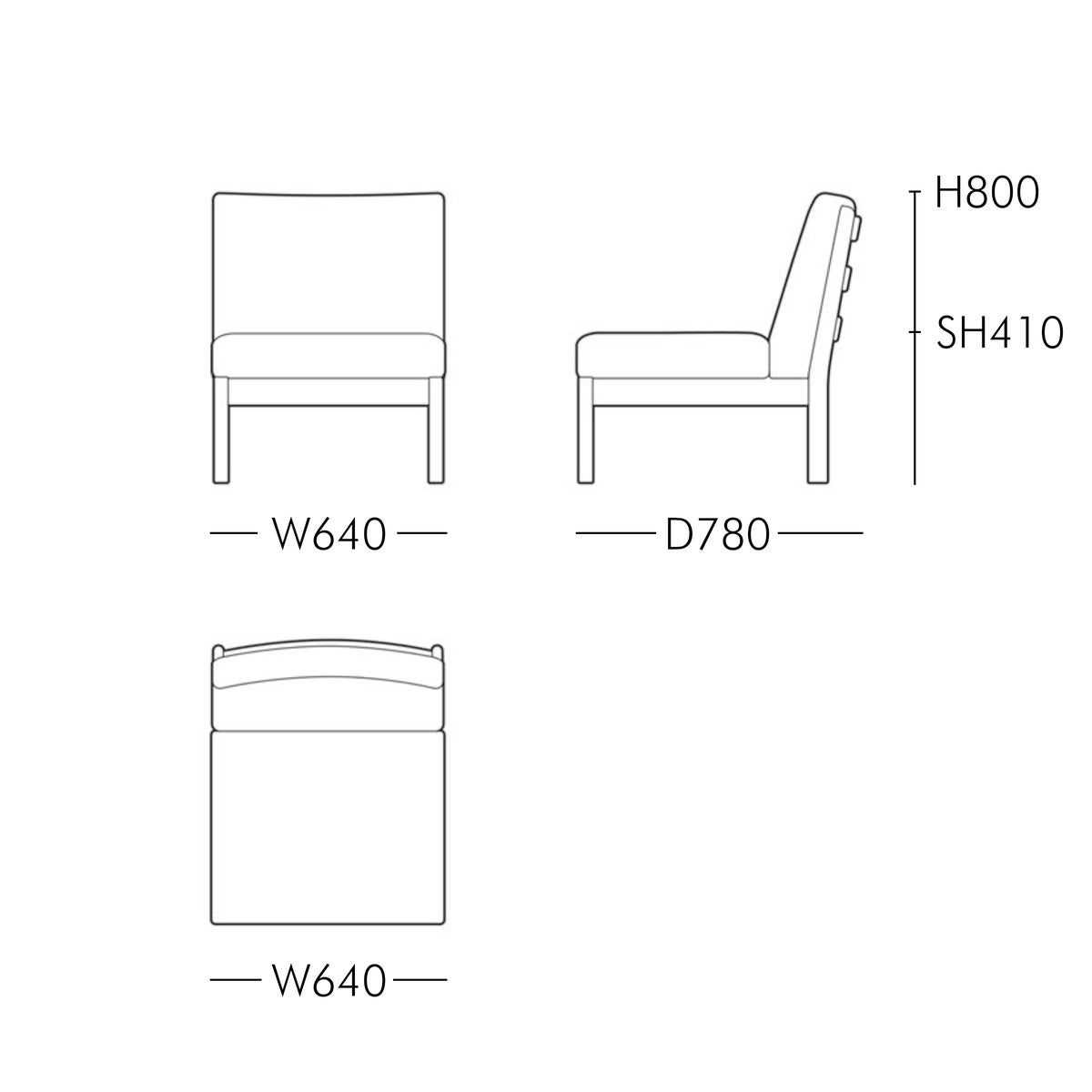CARL HANSEN & SON（カール・ハンセン＆サン） / CH280 SOFA / CH280A＋CH280M＋CH280F（5点セット） / オーク材・オイル仕上げ / Vidar 1511 Storr 1501 / モジュラーソファ