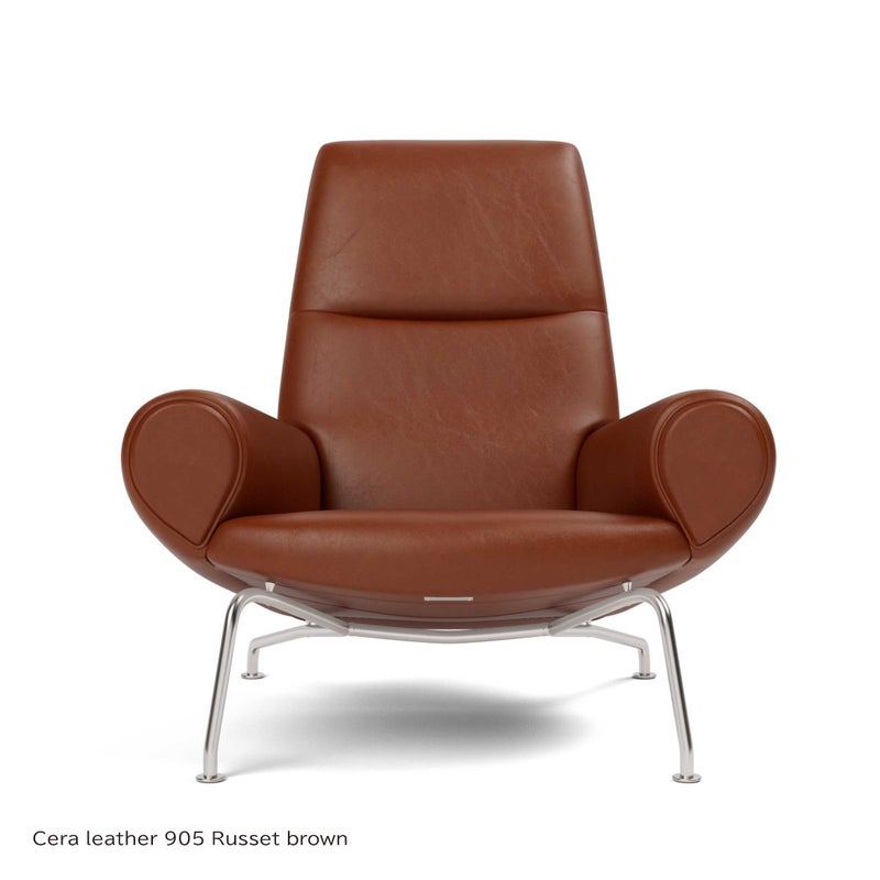 FREDERICIA（フレデリシア） / Wegner Queen chair（ウェグナークイーンチェア） / Model 1010 / レザー（Cera leather 905 Russet brown）
