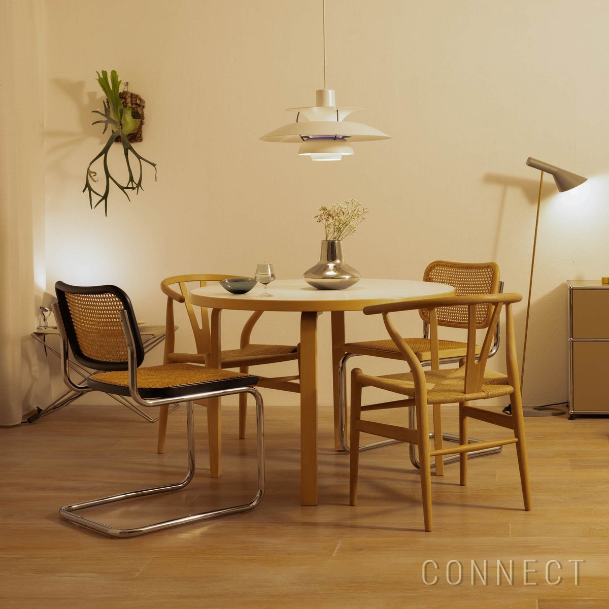 Knoll（ノル） / CESCA CHAIR（チェスカチェア） / 4脚セット / 籐機械張り / クロームフレーム / 全2色【期間限定 / 15％OFF】